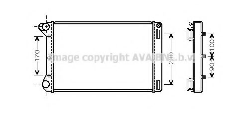 PRASCO FT2210 Радиатор, охлаждение двигателя 