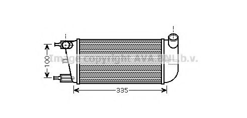 PRASCO FT4352 Интеркулер для FIAT 500 (Фиат 500) PRASCO FT4352 Интеркулер для FIAT 500 (Фиат 500)