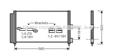 PRASCO FT5289D Конденсатор, кондиционер для FIAT IDEA (Фиат Идэа) PRASCO FT5289D Конденсатор, кондиционер для FIAT IDEA (Фиат Идэа)