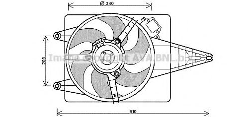 PRASCO FT7546 Вентилятор, охлаждение двигателя для FIAT TEMPRA (Фиат Тэмпра) PRASCO FT7546 Вентилятор, охлаждение двигателя для FIAT TEMPRA (Фиат Тэмпра)