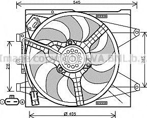 PRASCO FT7564 Вентилятор, охлаждение двигателя для FIAT 500 C (Фиат 500 c) PRASCO FT7564 Вентилятор, охлаждение двигателя для FIAT 500 C (Фиат 500 c)