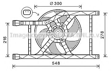 PRASCO FT7593 Вентилятор, охлаждение двигателя для FIAT 500 C (Фиат 500 c) PRASCO FT7593 Вентилятор, охлаждение двигателя для FIAT 500 C (Фиат 500 c)