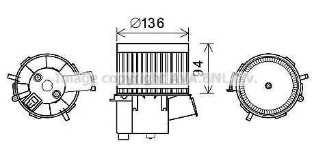 PRASCO FT8434 Электродвигатель, вентиляция салона для FIAT 500 (Фиат 500) PRASCO FT8434 Электродвигатель, вентиляция салона для FIAT 500 (Фиат 500)