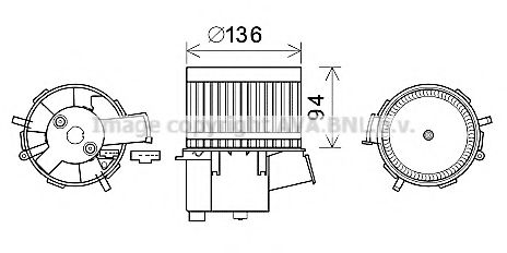 PRASCO FT8435 Электродвигатель, вентиляция салона для FIAT 500 C (Фиат 500 c) PRASCO FT8435 Электродвигатель, вентиляция салона для FIAT 500 C (Фиат 500 c)