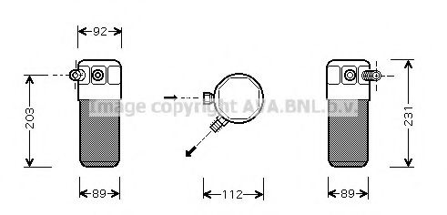 PRASCO FTD105 Осушитель, кондиционер для FIAT TEMPRA (Фиат Тэмпра) PRASCO FTD105 Осушитель, кондиционер для FIAT TEMPRA (Фиат Тэмпра)