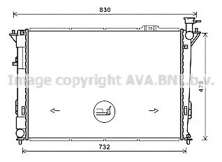 PRASCO HY2435 Радиатор, охлаждение двигателя для HYUNDAI (Хендай) PRASCO HY2435 Радиатор, охлаждение двигателя для HYUNDAI (Хендай)