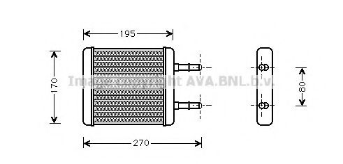 PRASCO HY6061 Теплообменник, отопление салона для HYUNDAI EXCEL (Хендай Эxcэл) PRASCO HY6061 Теплообменник, отопление салона для HYUNDAI EXCEL (Хендай Эxcэл)
