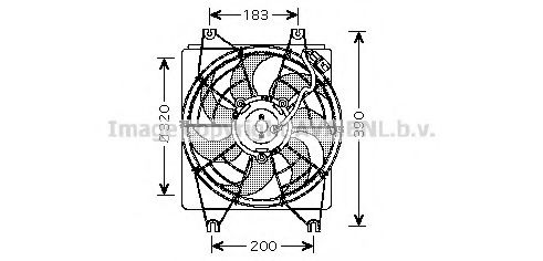 PRASCO HY7522 Вентилятор, охлаждение двигателя для HYUNDAI EXCEL (Хендай Эxcэл) PRASCO HY7522 Вентилятор, охлаждение двигателя для HYUNDAI EXCEL (Хендай Эxcэл)