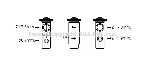 PRASCO MC1017 Расширительный клапан, кондиционер для SMART (Смарт) PRASCO MC1017 Расширительный клапан, кондиционер для SMART (Смарт)