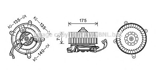 PRASCO MS8609 Электродвигатель, вентиляция салона для MERCEDESBENZ (Мерседес бенц) PRASCO MS8609 Электродвигатель, вентиляция салона для MERCEDESBENZ (Мерседес бенц)