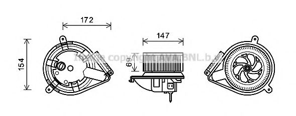 PRASCO MS8618 Электродвигатель, вентиляция салона для MERCEDESBENZ (Мерседес бенц) PRASCO MS8618 Электродвигатель, вентиляция салона для MERCEDESBENZ (Мерседес бенц)