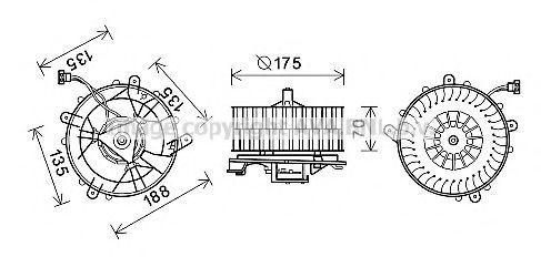 PRASCO MS8661 Электродвигатель, вентиляция салона для MERCEDESBENZ (Мерседес бенц) PRASCO MS8661 Электродвигатель, вентиляция салона для MERCEDESBENZ (Мерседес бенц)