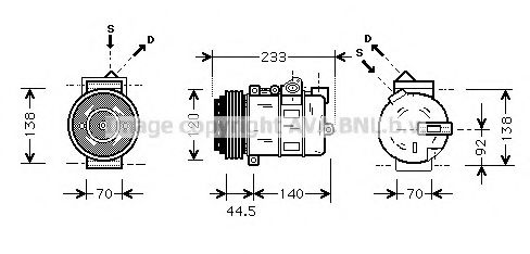 PRASCO MSK277 Компрессор, кондиционер для MERCEDES-BENZ CLK (Мэрcэдэс-бэнз Слк) PRASCO MSK277 Компрессор, кондиционер для MERCEDES-BENZ CLK (Мэрcэдэс-бэнз Слк)