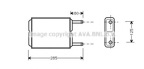 PRASCO MZ6123 Теплообменник, отопление салона для MAZDA (Мазда) PRASCO MZ6123 Теплообменник, отопление салона для MAZDA (Мазда)