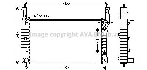 PRASCO OL2432 Радиатор, охлаждение двигателя для CHEVROLET CAPTIVA (Шевроле Каптива) PRASCO OL2432 Радиатор, охлаждение двигателя для CHEVROLET CAPTIVA (Шевроле Каптива)