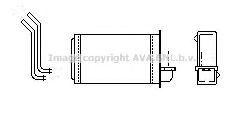 PRASCO PEA6088 Теплообменник, отопление салона для PEUGEOT 205 II (Пежо 205 2) PRASCO PEA6088 Теплообменник, отопление салона для PEUGEOT 205 II (Пежо 205 2)