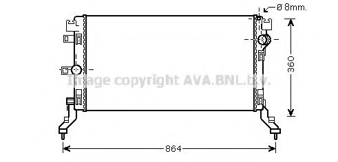 PRASCO RT2418 Радиатор, охлаждение двигателя для RENAULT LATITUDE (Рено Латитудэ) PRASCO RT2418 Радиатор, охлаждение двигателя для RENAULT LATITUDE (Рено Латитудэ)
