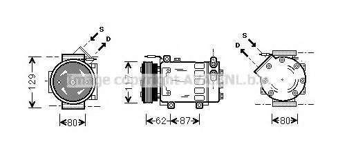 PRASCO RTK076 Компрессор, кондиционер для RENAULT KANGOO (Рено Кангу) PRASCO RTK076 Компрессор, кондиционер для RENAULT KANGOO (Рено Кангу)