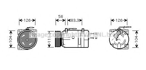 PRASCO RTK310 Компрессор, кондиционер для RENAULT MEGANE SCENIC (Рено Меган сценик) PRASCO RTK310 Компрессор, кондиционер для RENAULT MEGANE SCENIC (Рено Меган сценик)