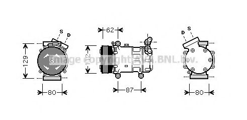 PRASCO RTK331 Компрессор, кондиционер для RENAULT KANGOO (Рено Кангу) PRASCO RTK331 Компрессор, кондиционер для RENAULT KANGOO (Рено Кангу)