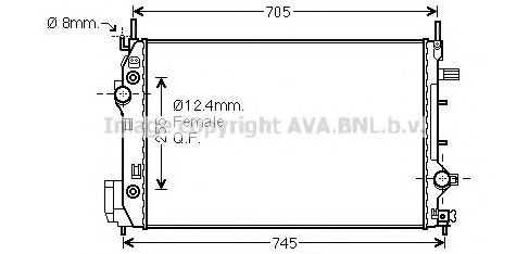 PRASCO SB2080 Радиатор, охлаждение двигателя для SAAB 9-3 (Сааб 9-3) PRASCO SB2080 Радиатор, охлаждение двигателя для SAAB 9-3 (Сааб 9-3)