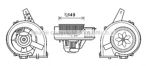 PRASCO ST8044 Электродвигатель, вентиляция салона для VOLKSWAGEN (Фольксваген) PRASCO ST8044 Электродвигатель, вентиляция салона для VOLKSWAGEN (Фольксваген)