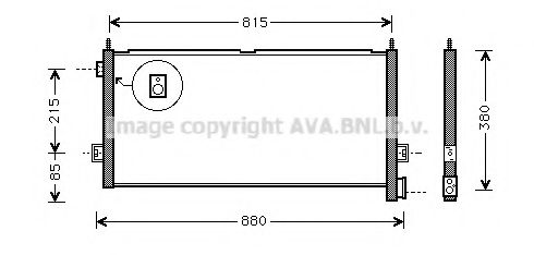 PRASCO VL5047 Конденсатор, кондиционер для VOLVO (Вольво) PRASCO VL5047 Конденсатор, кондиционер для VOLVO (Вольво)