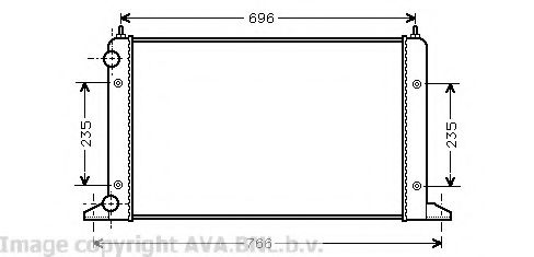 PRASCO VW2133 Радиатор, охлаждение двигателя для FORD GALAXY (Форд Галакси) PRASCO VW2133 Радиатор, охлаждение двигателя для FORD GALAXY (Форд Галакси)