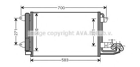 PRASCO VW5209D Конденсатор, кондиционер для AUDI TT (Ауди Тт) PRASCO VW5209D Конденсатор, кондиционер для AUDI TT (Ауди Тт)