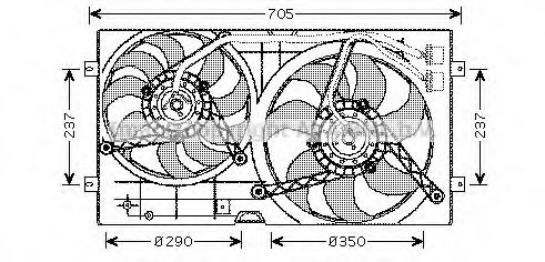 PRASCO VW7503 Вентилятор, охлаждение двигателя для VOLKSWAGEN (Фольксваген) PRASCO VW7503 Вентилятор, охлаждение двигателя для VOLKSWAGEN (Фольксваген)