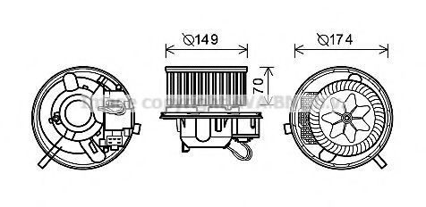 PRASCO VW8339 Электродвигатель, вентиляция салона для VOLKSWAGEN JETTA I (Фольксваген Жэтта и) PRASCO VW8339 Электродвигатель, вентиляция салона для VOLKSWAGEN JETTA I (Фольксваген Жэтта и)