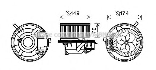 PRASCO VW8341 Электродвигатель, вентиляция салона для SEAT ALTEA (Сеат Алтэа) PRASCO VW8341 Электродвигатель, вентиляция салона для SEAT ALTEA (Сеат Алтэа)