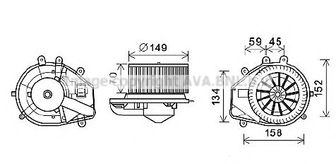 PRASCO VW8352 Электродвигатель, вентиляция салона для VOLKSWAGEN (Фольксваген) PRASCO VW8352 Электродвигатель, вентиляция салона для VOLKSWAGEN (Фольксваген)