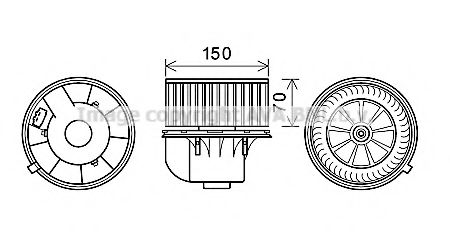 PRASCO VW8354 Электродвигатель, вентиляция салона для VOLKSWAGEN (Фольксваген) PRASCO VW8354 Электродвигатель, вентиляция салона для VOLKSWAGEN (Фольксваген)