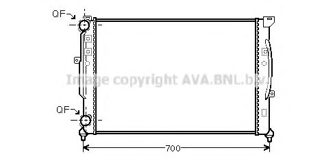 PRASCO AI2189 Радиатор, охлаждение двигателя 