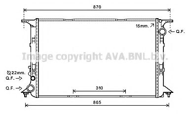 PRASCO AI2377 Радиатор, охлаждение двигателя 