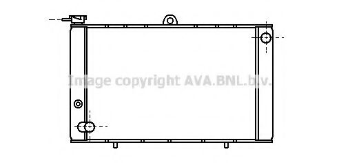PRASCO AL2017 Радиатор, охлаждение двигателя 