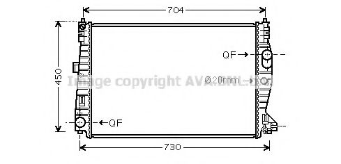 PRASCO AL2132 Радиатор, охлаждение двигателя 