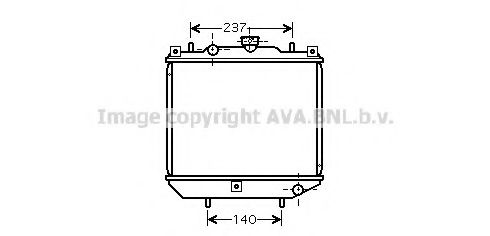 PRASCO AM2001 Радиатор, охлаждение двигателя 