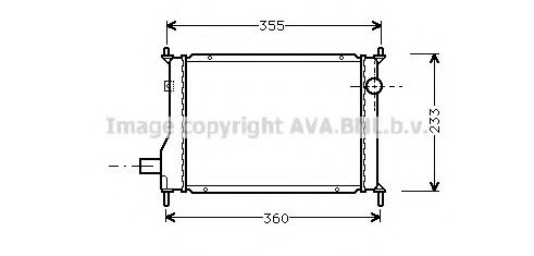 PRASCO AU2133 Радиатор, охлаждение двигателя 