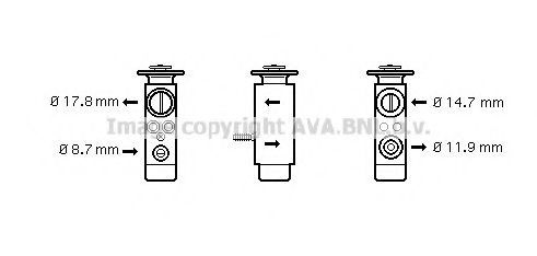 PRASCO BW1088 Расширительный клапан, кондиционер для BMW 7 (Бмв 7) PRASCO BW1088 Расширительный клапан, кондиционер для BMW 7 (Бмв 7)