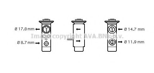 PRASCO BW1089 Расширительный клапан, кондиционер для BMW Z8 (Бмв З8) PRASCO BW1089 Расширительный клапан, кондиционер для BMW Z8 (Бмв З8)