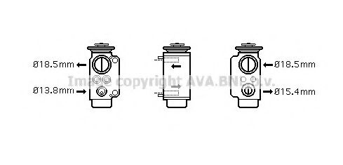 PRASCO BW1240 Расширительный клапан, кондиционер для BMW X3 (Бмв Х3) PRASCO BW1240 Расширительный клапан, кондиционер для BMW X3 (Бмв Х3)