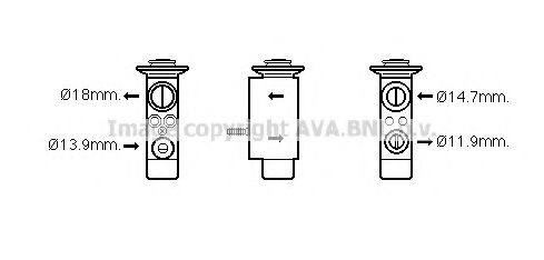 PRASCO BW1441 Расширительный клапан, кондиционер для BMW X5 (Бмв Х5) PRASCO BW1441 Расширительный клапан, кондиционер для BMW X5 (Бмв Х5)
