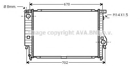 PRASCO BW2102 Радиатор, охлаждение двигателя для BMW 7 (Бмв 7) PRASCO BW2102 Радиатор, охлаждение двигателя для BMW 7 (Бмв 7)