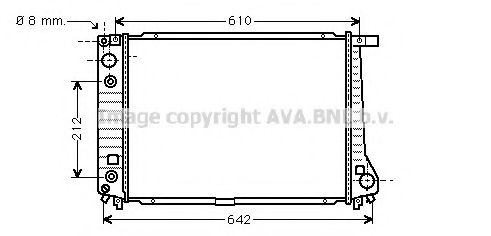 PRASCO BW2126 Радиатор, охлаждение двигателя для BMW 7 (Бмв 7) PRASCO BW2126 Радиатор, охлаждение двигателя для BMW 7 (Бмв 7)