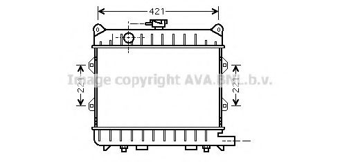 PRASCO BW2154 Радиатор, охлаждение двигателя для BMW 3 (Бмв 3) PRASCO BW2154 Радиатор, охлаждение двигателя для BMW 3 (Бмв 3)