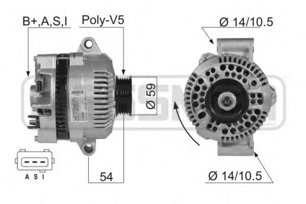 MESSMER 210029 Генератор для FORD MONDEO (Форд Мондэо) MESSMER 210029 Генератор для FORD MONDEO (Форд Мондэо)