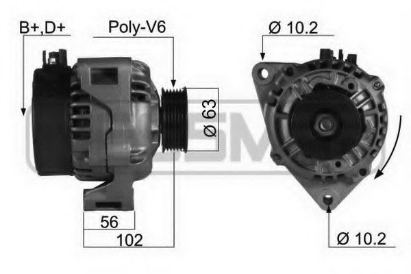 MESSMER 210096 Генератор для CITROËN DISPATCH (CитроËн Диспатч) MESSMER 210096 Генератор для CITROËN DISPATCH (CитроËн Диспатч)