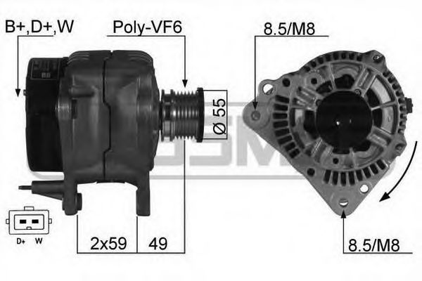 MESSMER 210125 Генератор для VOLKSWAGEN GOLF III (Фольксваген Гольф 3) MESSMER 210125 Генератор для VOLKSWAGEN GOLF III (Фольксваген Гольф 3)